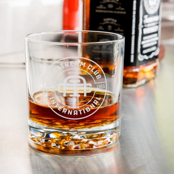 Custom Design - Whiskey Glass - Jack Daniel's Bar - In Use