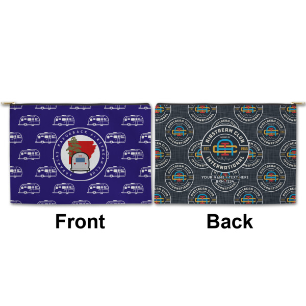 Custom Design - Large Zipper Pouch Approval (Front and Back)