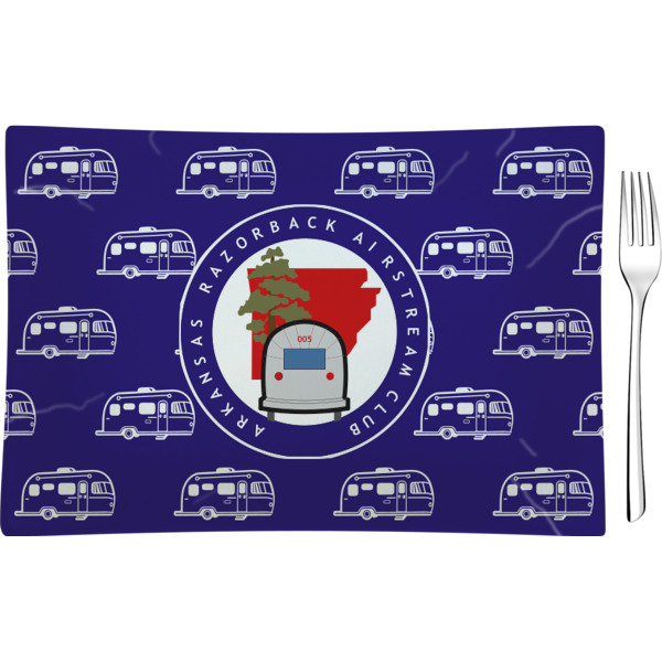Custom Design Your Own Rectangular Glass Appetizer / Dessert Plate