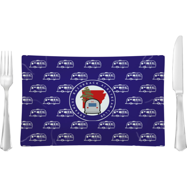 Custom Design Your Own Rectangular Glass Lunch / Dinner Plate