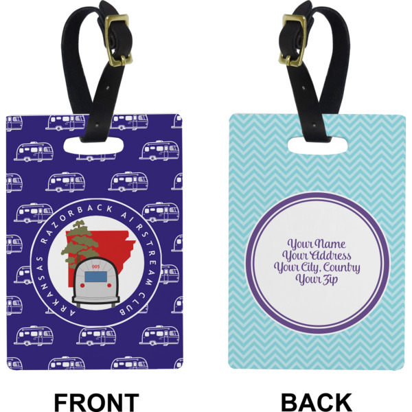 Custom Design - Rectangle Luggage Tag (Front + Back)