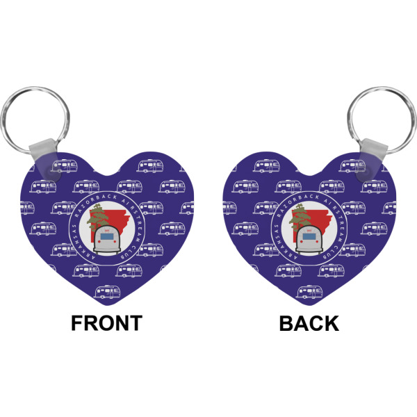Custom Design - Heart Keychain (Front + Back)