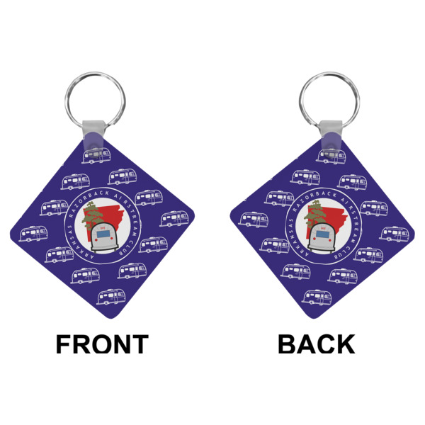 Custom Design - Diamond Keychain (Front + Back)