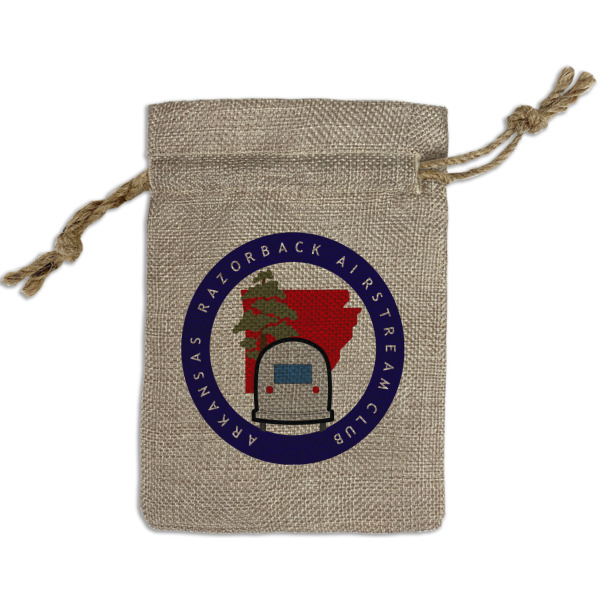 Custom Design - Small Burlap Gift Bag - Front
