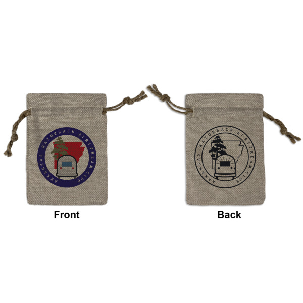 Custom Design Your Own Burlap Gift Bag - Small - Double-Sided