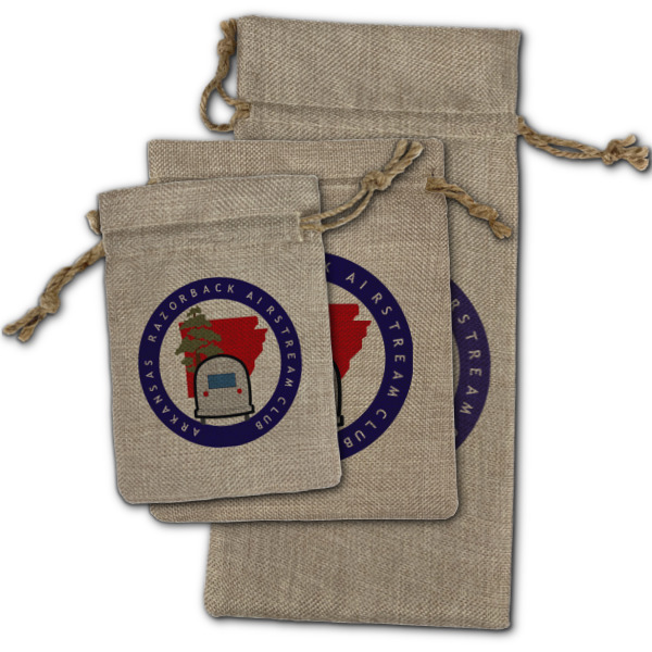Custom Design - Burlap Gift Bags - (PARENT MAIN) All Three