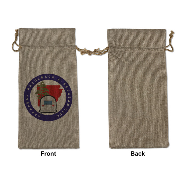 Custom Design - Large Burlap Gift Bags - Front Approval