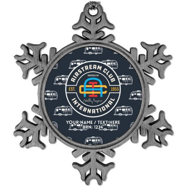 Custom Design Your Own Vintage Snowflake Ornament