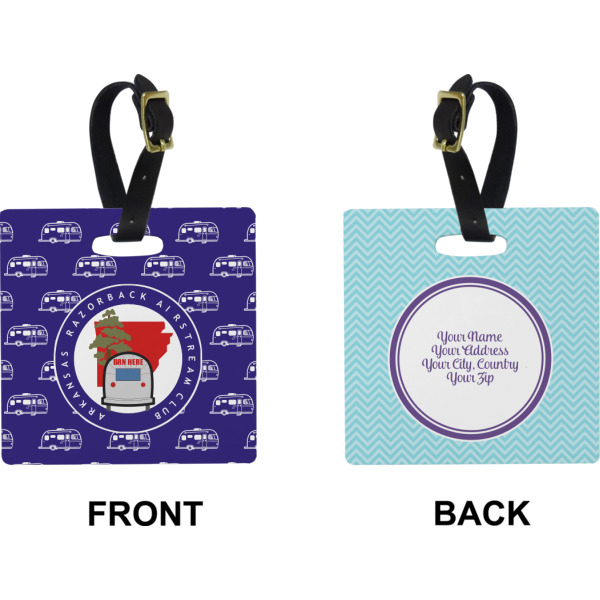 Custom Design - Square Luggage Tag (Front + Back)