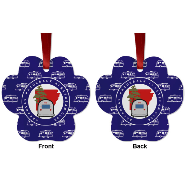 Custom Design - Metal Paw Ornament - Front and Back