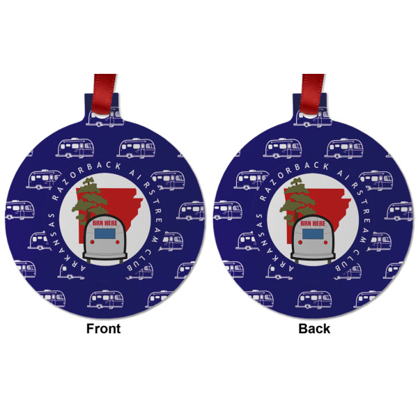 Custom Design - Metal Ball Ornament - Front and Back