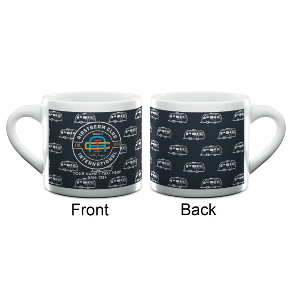 Custom Design - Double Shot Espresso Cup - Single - Front & Back