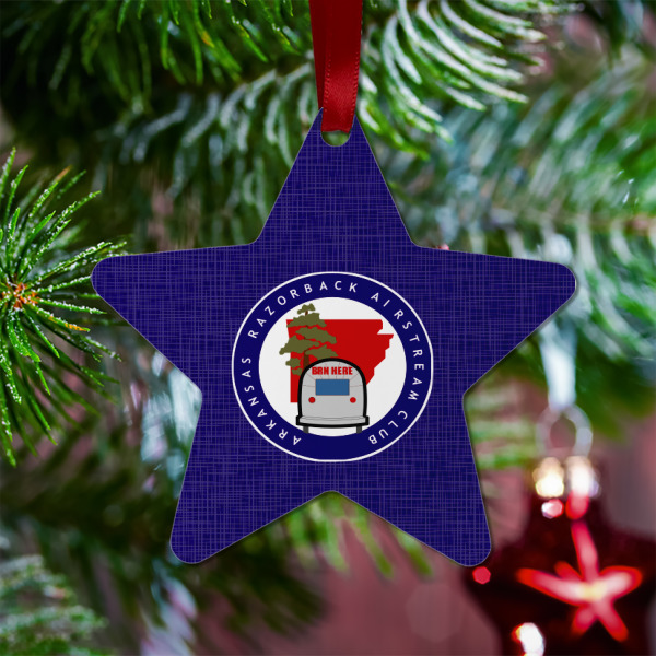 Custom Design - Metal Star Ornament - Lifestyle