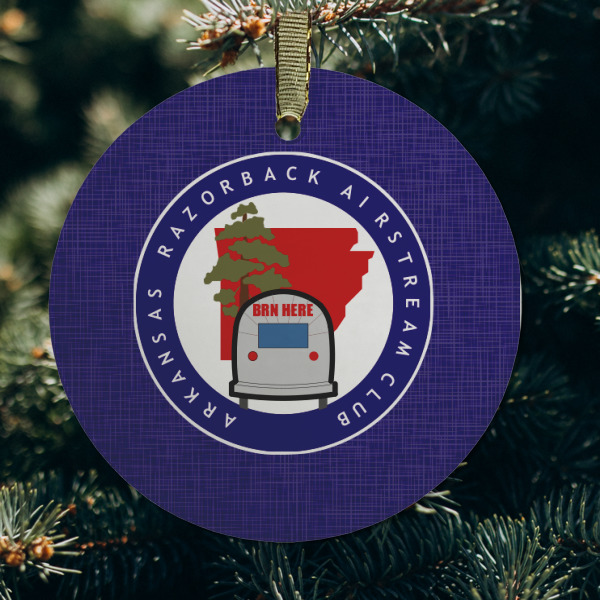 Custom Design - Frosted Glass Ornament - Round (Lifestyle)