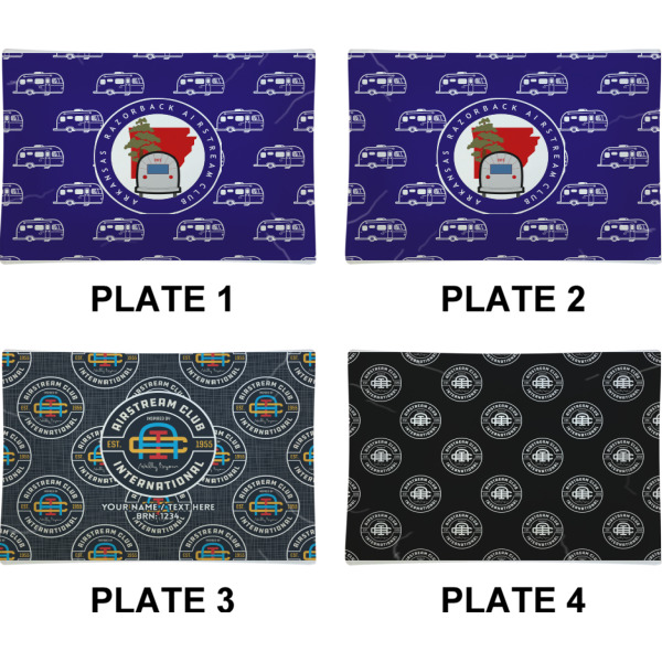 Custom Design - Set of Rectangular Appetizer / Dessert Plates (Approval)