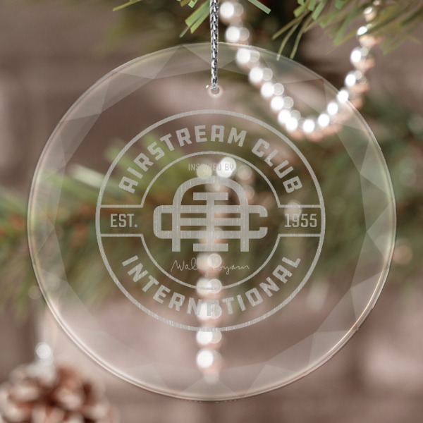 Custom Design Your Own Engraved Glass Ornament
