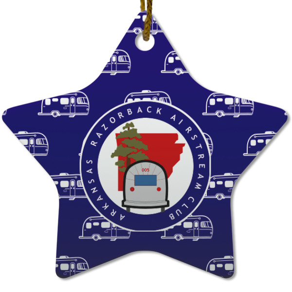 Custom Design - Ceramic Flat Ornament - Star (Front)
