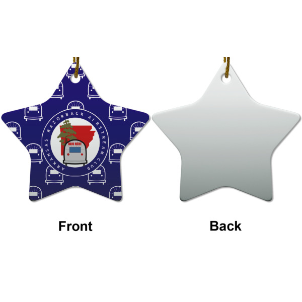 Custom Design - Ceramic Flat Ornament - Star Front & Back (APPROVAL)