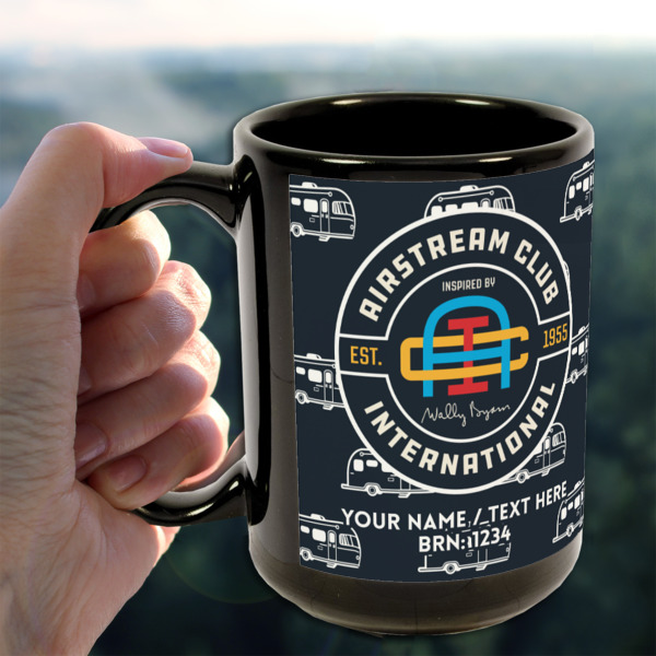 Custom Design - 15oz. Black Mug - Lifestyle
