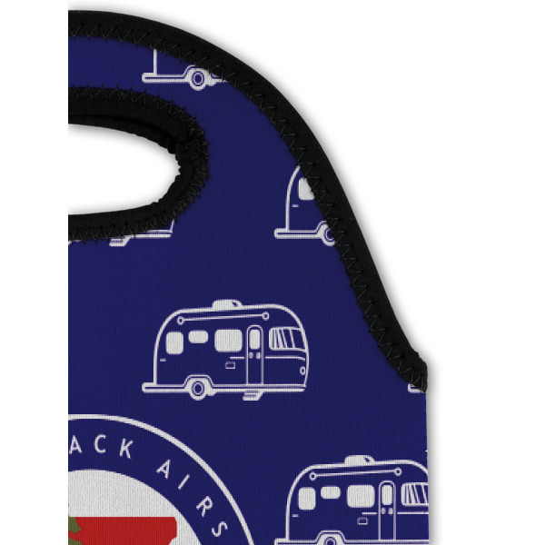 Custom Design - Double Wine Tote - Top Closeup