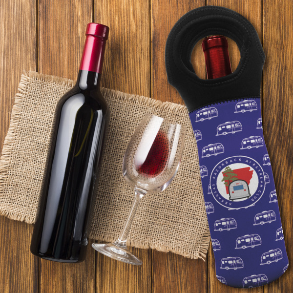 Custom Design - Wine Tote Bag - On Table