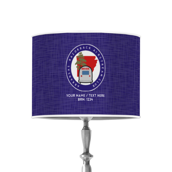 Custom Design - 8" Drum Lampshade - ON STAND (Poly Film)