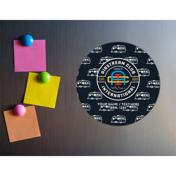 Custom Design - Round Fridge Magnet - LIFESTYLE