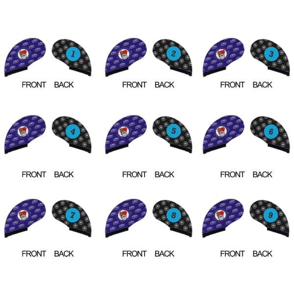 Custom Design - Golf Club Covers - APPROVAL (set of 9)