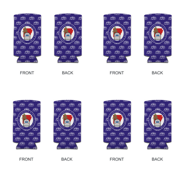 Custom Design - Can Cooler - Tall 12oz - Set of 4 - Front & Back