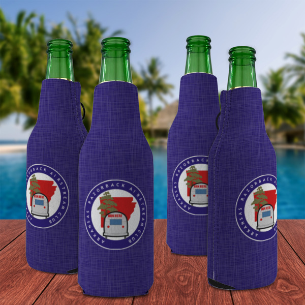Custom Design - Zipper Bottle Cooler - Set of 4 - Lifestyle