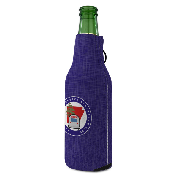 Custom Design - Zipper Bottle Cooler - ANGLE (bottle)