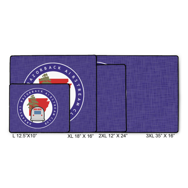 Custom Design - Gaming Mats - Size Chart