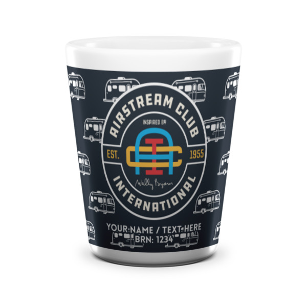 Custom Design - Ceramic Shot Glass - White - Front