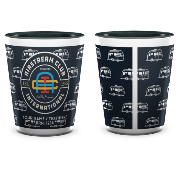 Custom Design - Ceramic Shot Glass - Two Tone - Front & Back