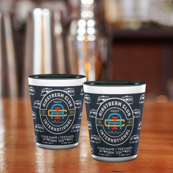 Custom Design - Ceramic Shot Glass - Two Tone - Lifestyle
