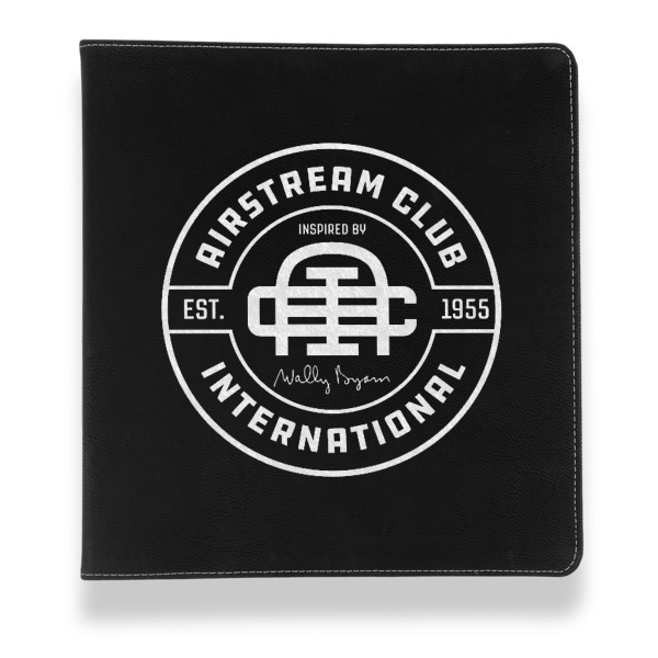 Custom Design - Leather Binder - 1" - Black - Front View