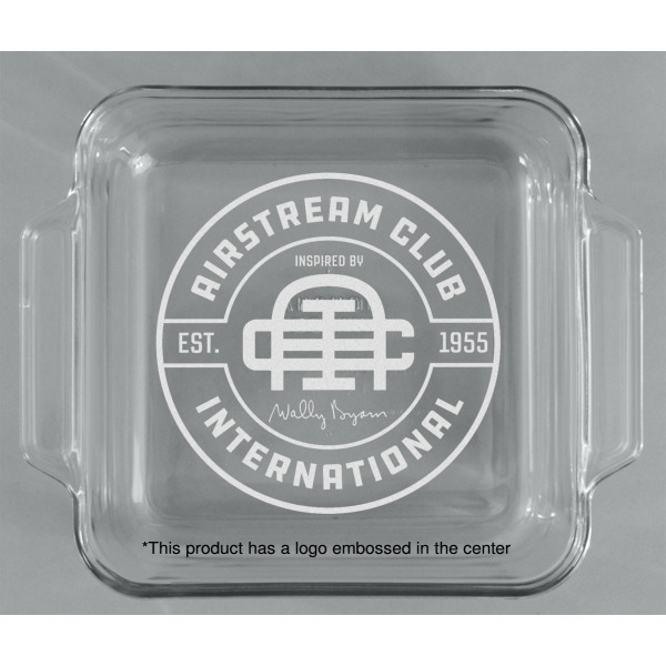 Custom Design - Glass Cake Dish - 8"x8" - Approval