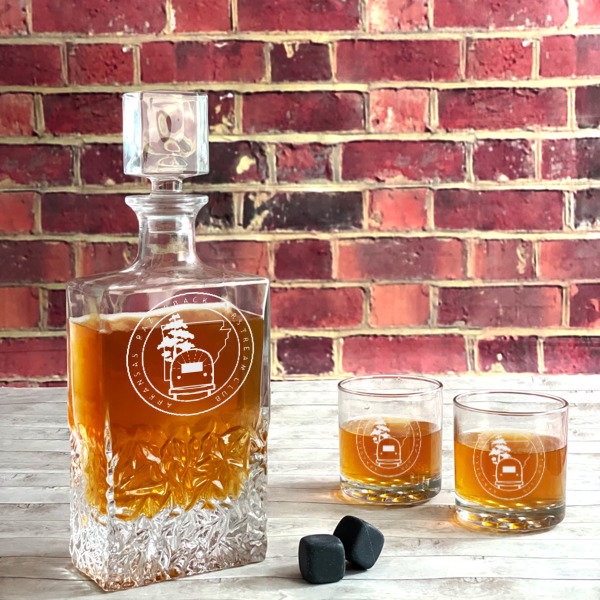 Custom Design - Whiskey Decanters - 26oz Rect - Lifestyle