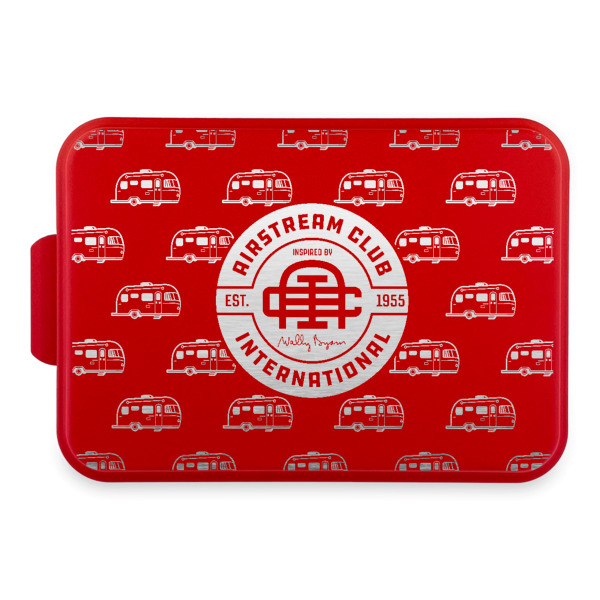 Custom Design Your Own Aluminum Baking Pan with Red Lid