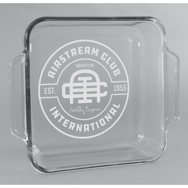 Custom Design Your Own Glass Cake Dish - 8in x 8in