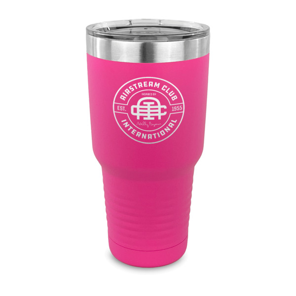 Custom Design - 30 oz Stainless Steel Ringneck Tumblers - Pink - FRONT