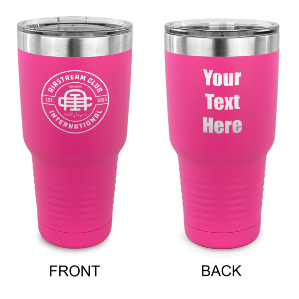 Custom Design Your Own 30 oz Stainless Steel Tumbler - Pink - Double-Sided