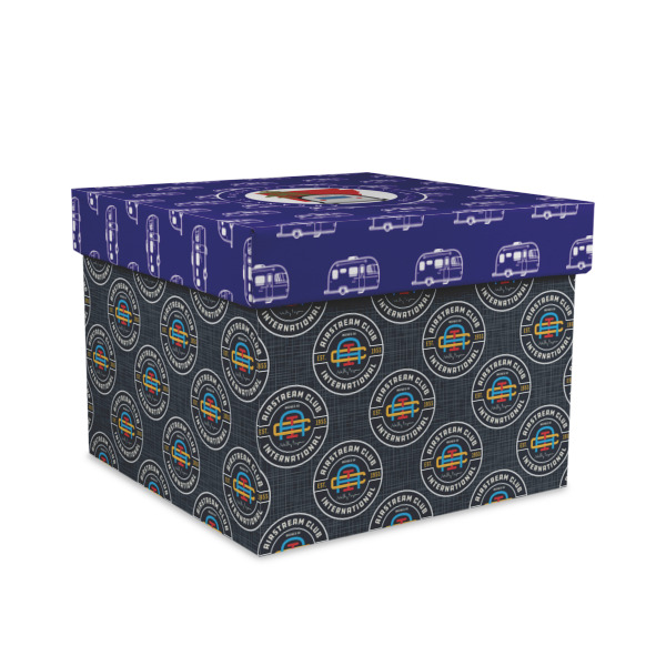 Custom Design Your Own Gift Box with Lid - Canvas Wrapped - Large