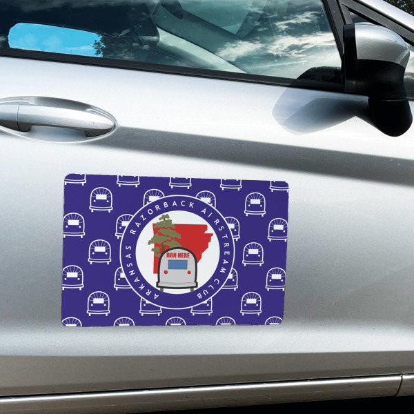 Custom Design - Large Rectangle Car Magnets- In Context