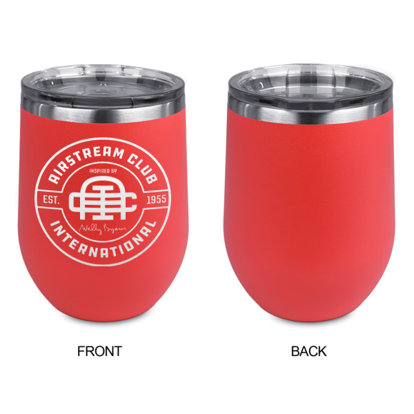Custom Design - Stainless Wine Tumblers - Coral - Single Sided - Approval