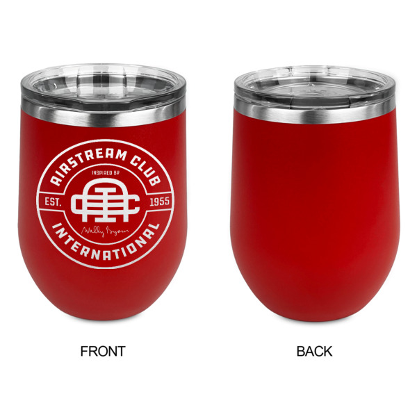 Custom Design - Stainless Wine Tumblers - Red - Single Sided - Approval