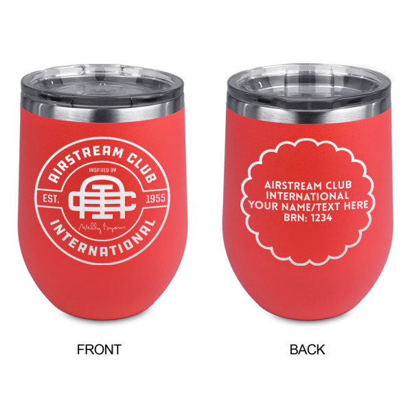 Custom Design - Stainless Wine Tumblers - Coral - Double Sided - Approval