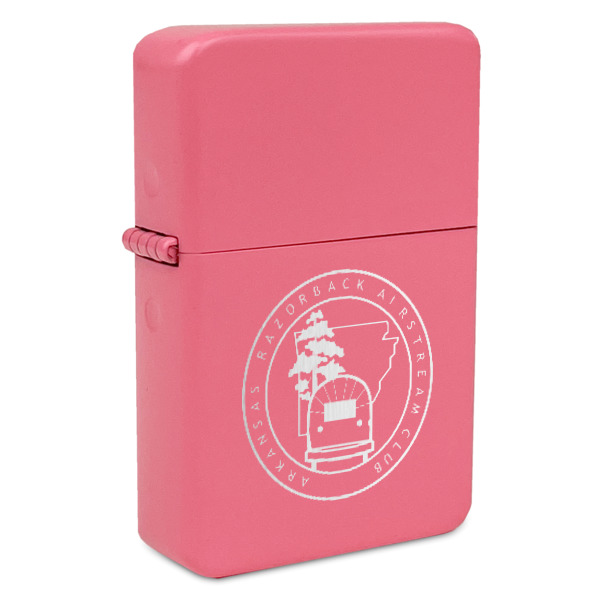 Custom Design - Windproof Lighters - Pink - Front/Main
