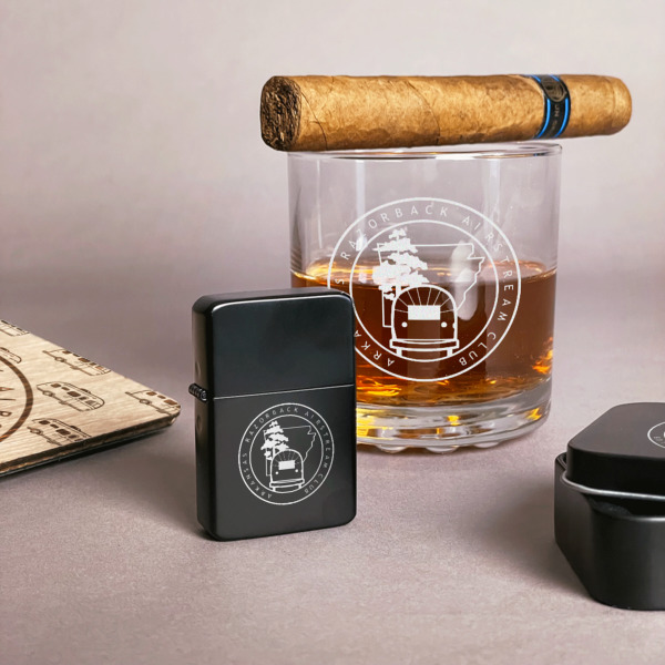 Custom Design - Windproof Lighters - Black - In Context