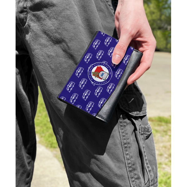 Custom Design - Genuine Leather Womens Wallet - In Context
